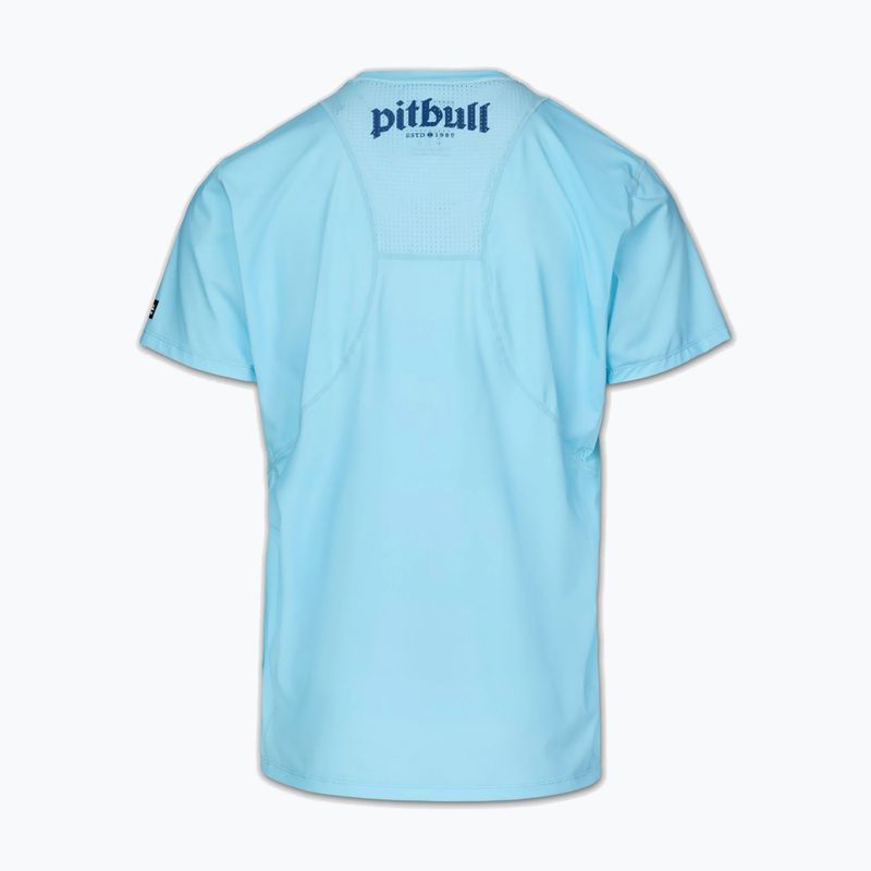 Футболка чоловіча Pitbull Palms mesh light blue logo 4