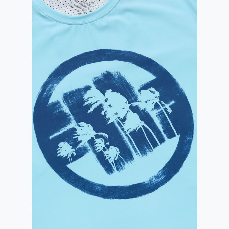 Футболка чоловіча Pitbull Palms mesh light blue logo 6