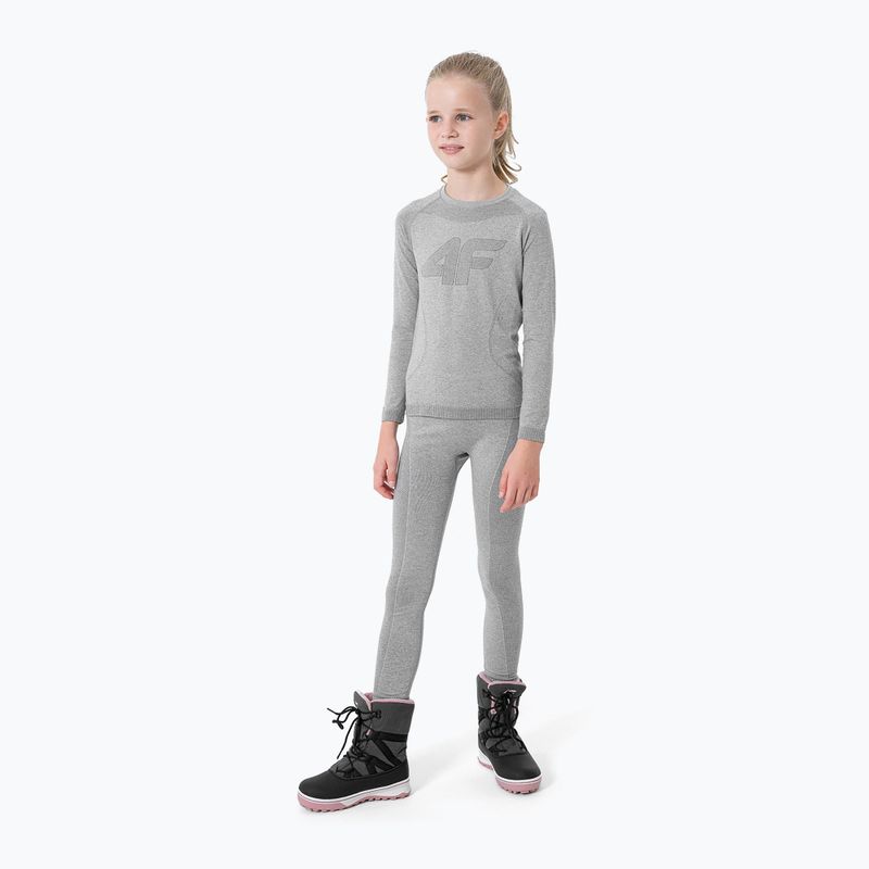 Термобілизна дитяча 4F JBIDB001 cold light grey melange