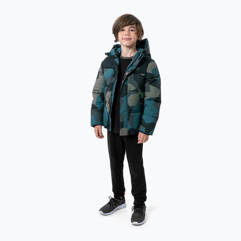 Пуховик дитячий 4F JKUMP004 multicolour allover 2
