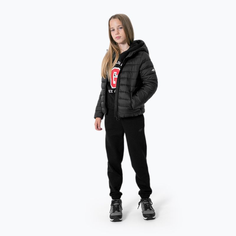 Пуховик дитячий 4F JKUDP001 deep black 3