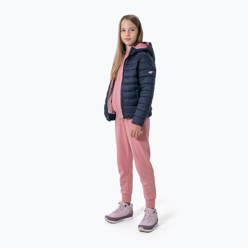 Пуховик дитячий 4F JKUDP001 navy 2