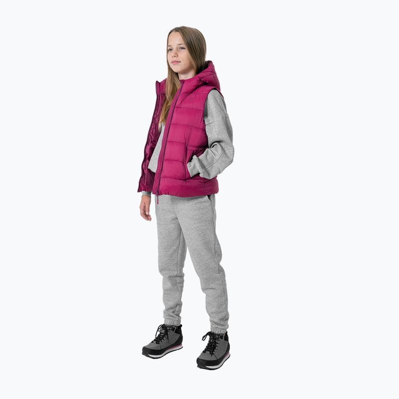 Жилет трекінговий дитячий 4F JKUDP002 dark pink 3