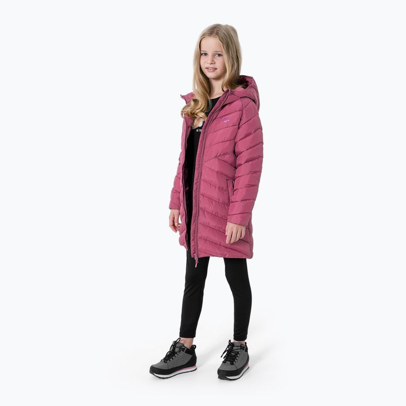 Пуховик дитячий 4F JKUDP003 dark pink