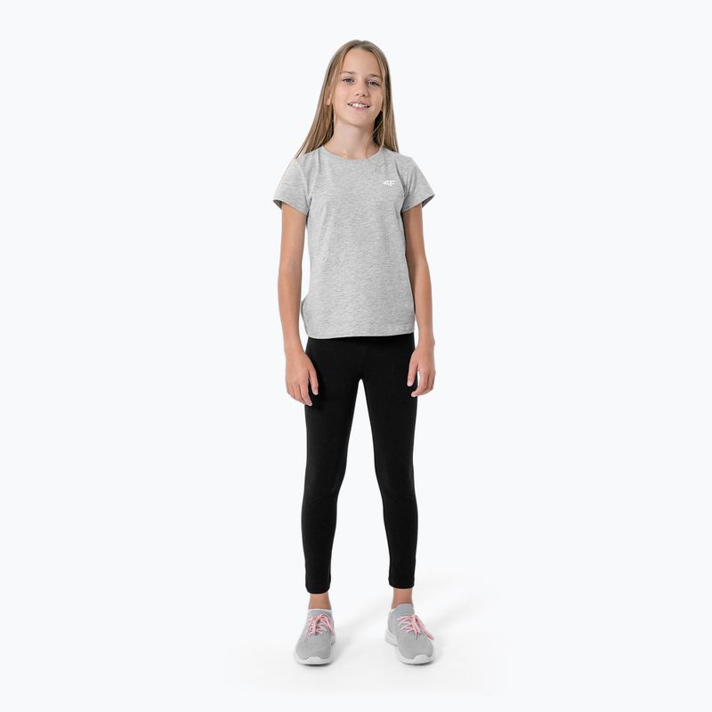 Футболка дитяча 4F JTSD001 cold light grey melange 2
