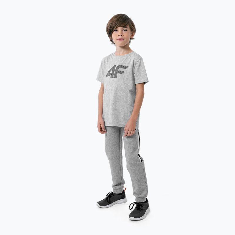 Футболка дитяча 4F JTSM002 cold light grey melange 2