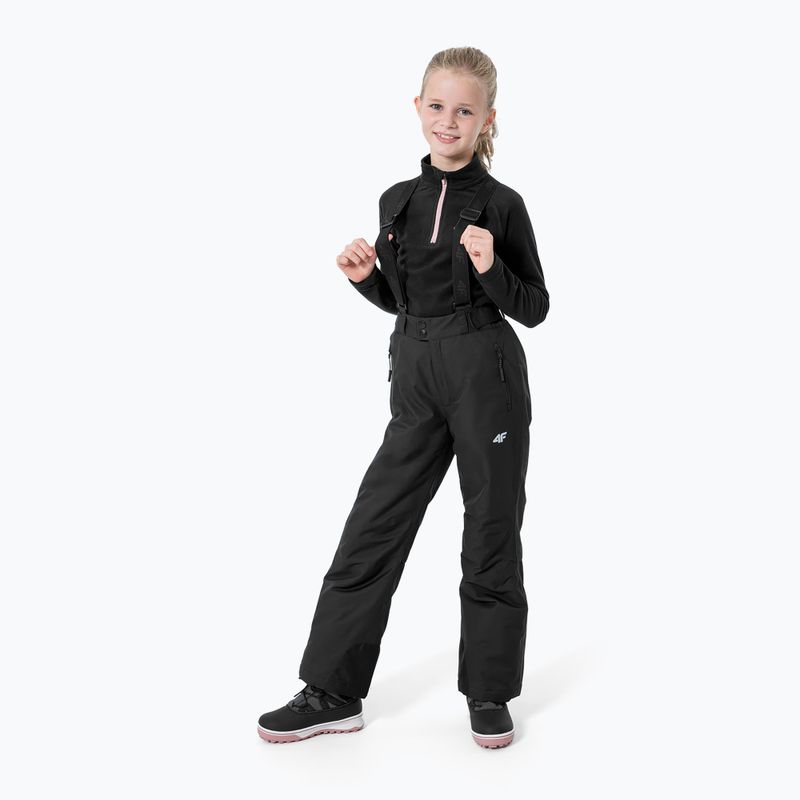 Штани лижні дитячі 4F JSPDN001 deep black 2
