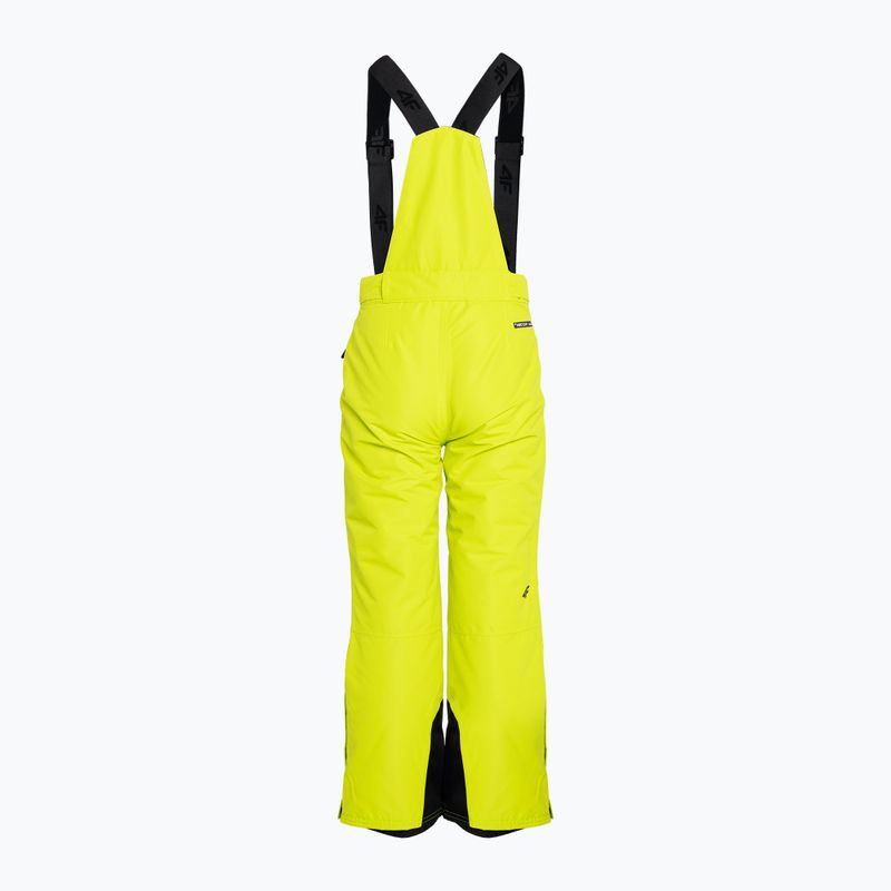 Штани лижні дитячі 4F JSPMN001 canary green 4