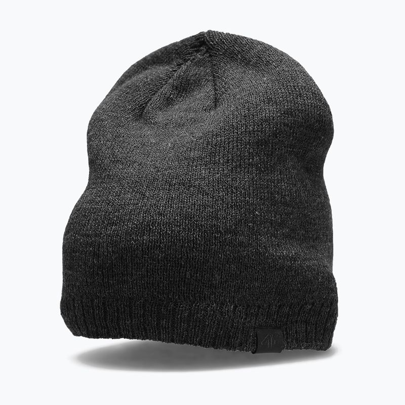 Шапка зимова чоловіча 4F CAM002 dark grey melange 4