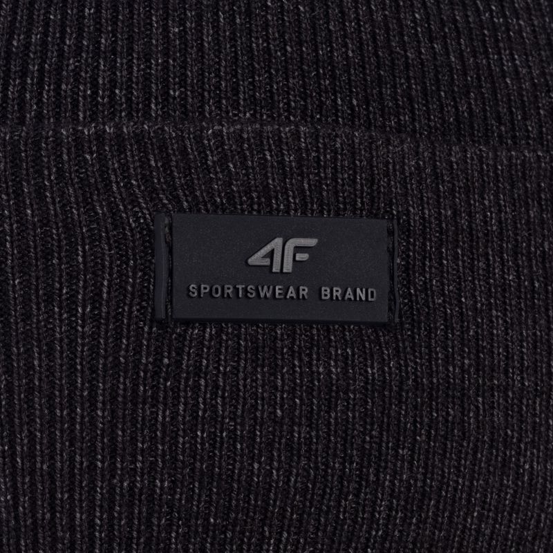 Шапка зимова чоловіча 4F CAM004 dark grey melange 4