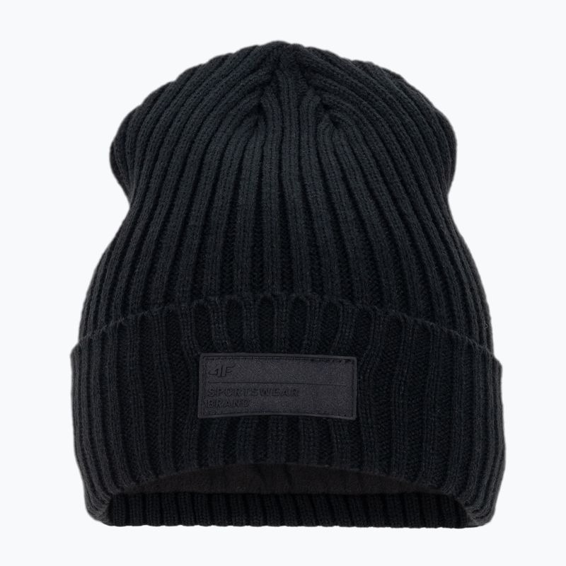 Шапка зимова чоловіча 4F CAM013 deep black 2