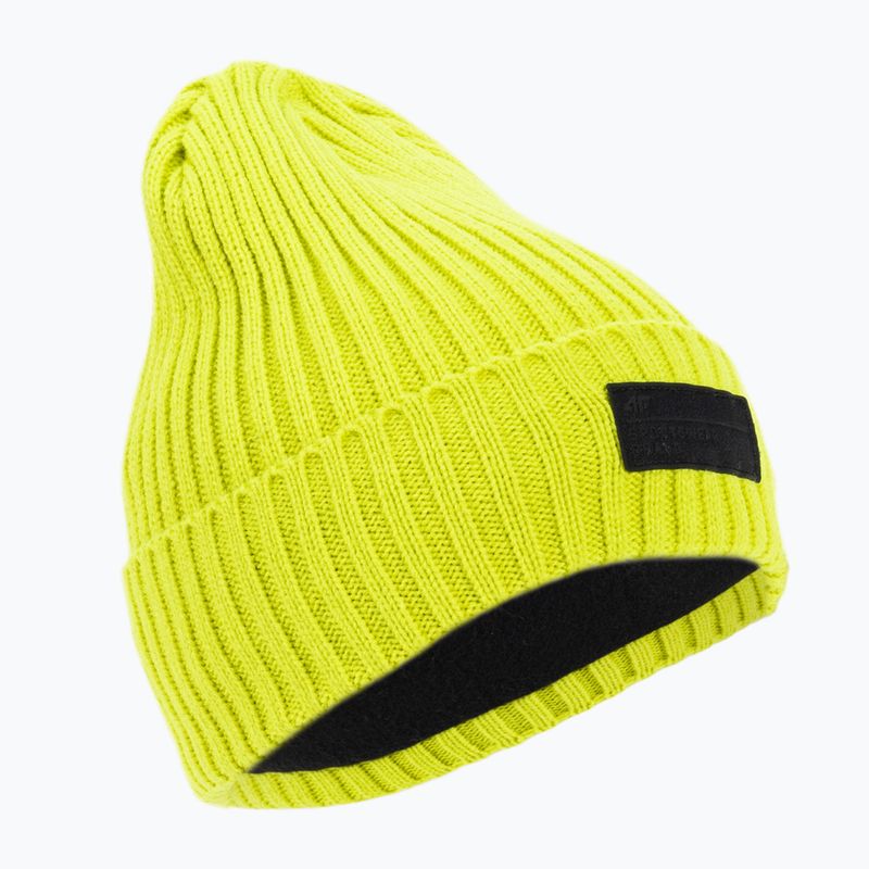 Шапка зимова чоловіча 4F CAM013 canary green neon