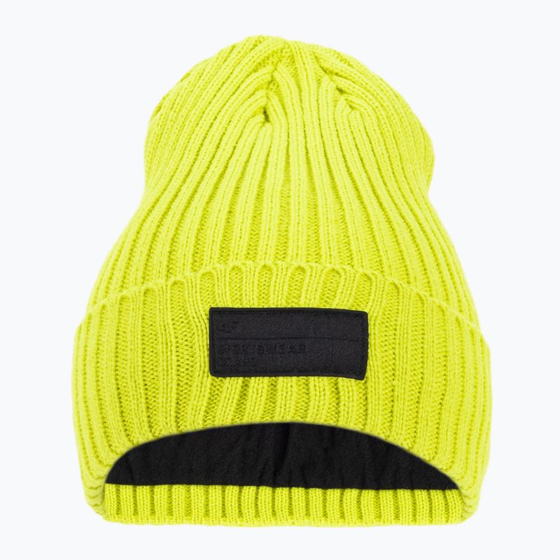 Шапка зимова чоловіча 4F CAM013 canary green neon 2