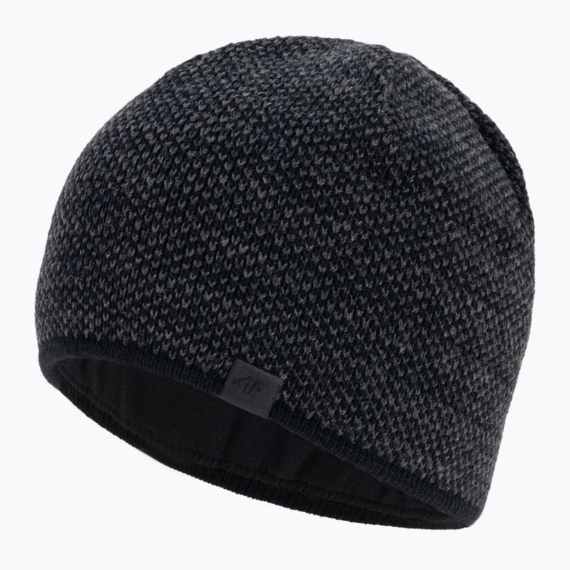 Шапка зимова чоловіча 4F CAM015 deep black 3