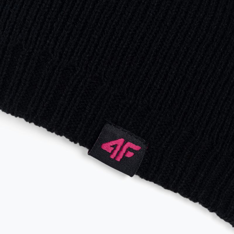 Шапка зимова жіноча 4F CAD001 deep black 4
