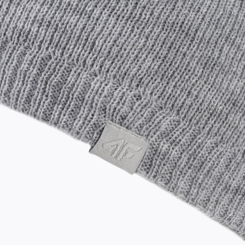 Шапка зимова жіноча 4F CAD001 cold light grey melange 4