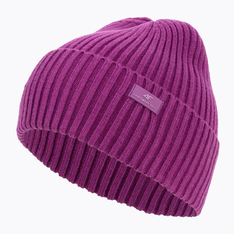 Шапка зимова жіноча 4F CAD004 dark pink 3