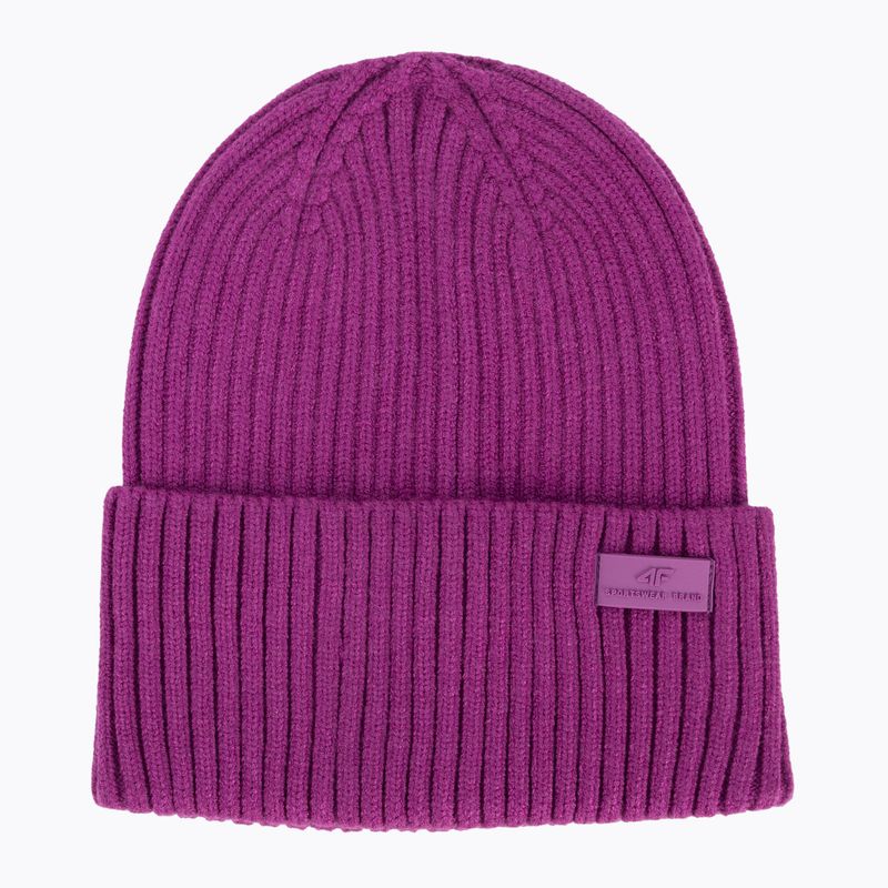 Шапка зимова жіноча 4F CAD004 dark pink 5
