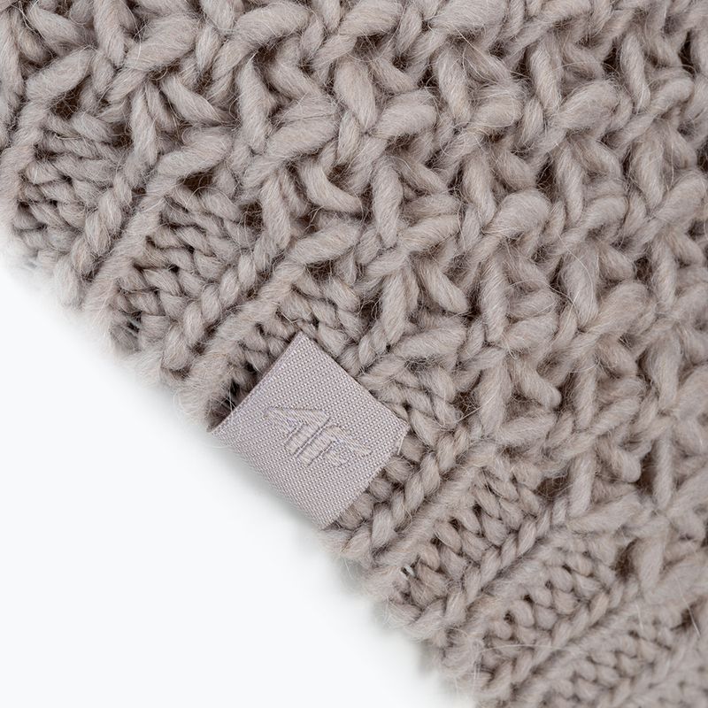 Шапка зимова жіноча 4F CAD014 beige 3