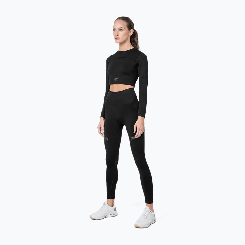 Легінси жіночі 4F SPDF012 deep black 2