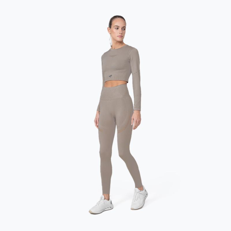 Легінси жіночі 4F SPDF012 beige 2