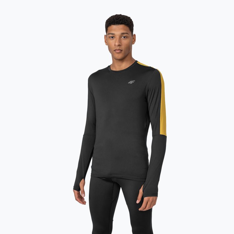 Лонгслів чоловічий 4F TSMLF010 LS deep black