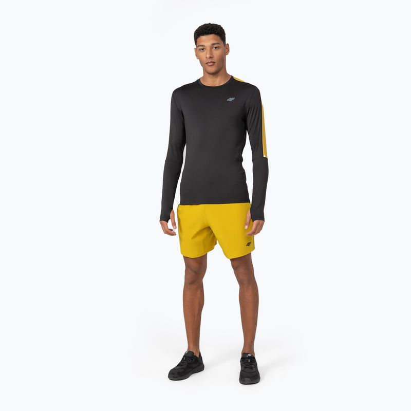Лонгслів чоловічий 4F TSMLF010 LS deep black 2