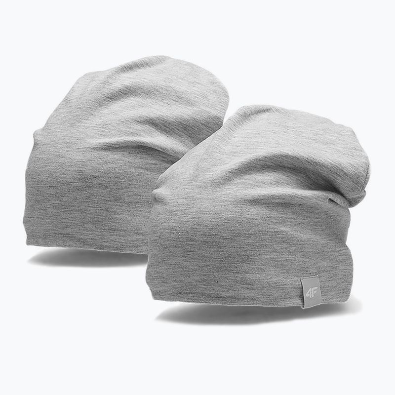 Шапка зимова дитяча 4F JCAD001 cold light grey melange 6