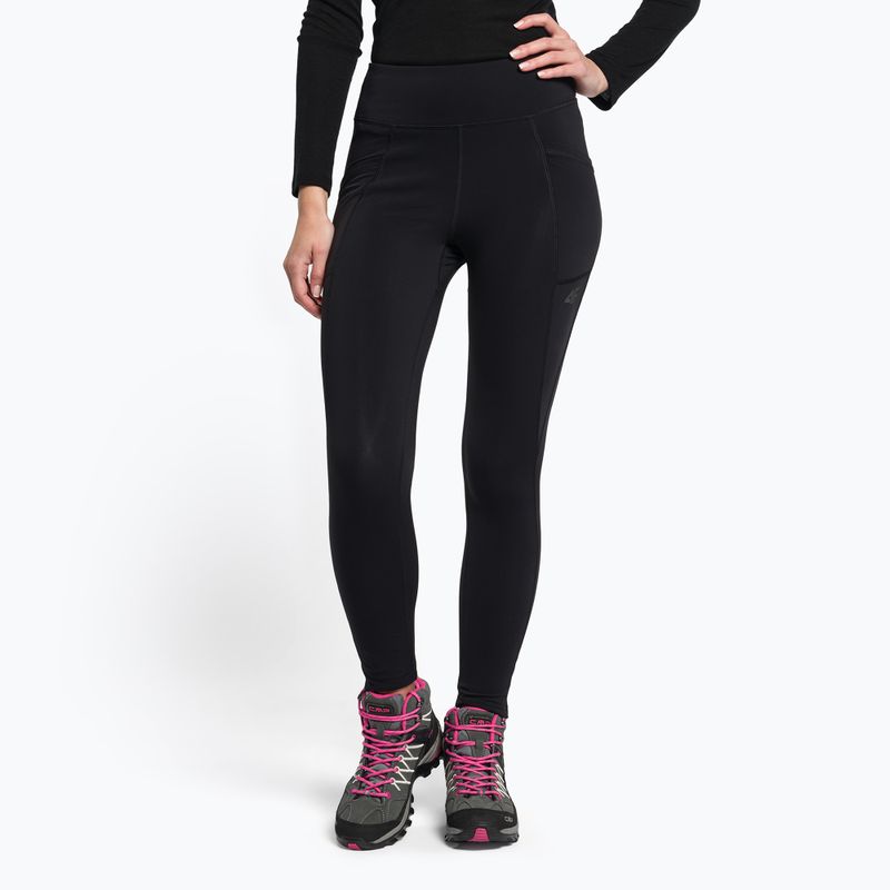 Штани трекінгові жіночі 4F SPDTR060 deep black