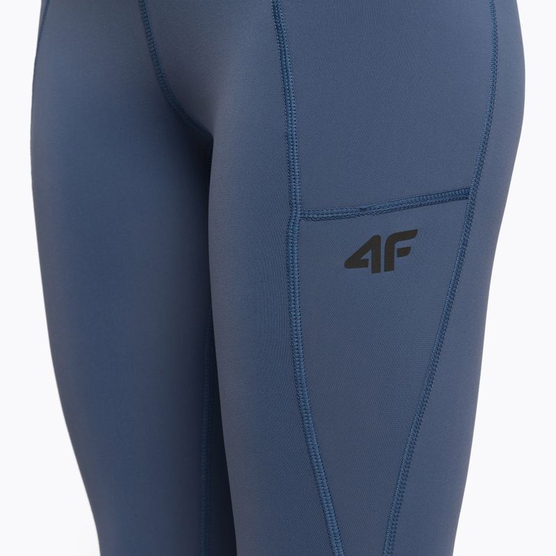 Штани трекінгові жіночі 4F SPDTR060 denim 5