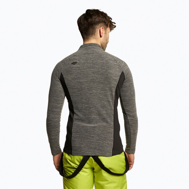 Кофта лижна чоловіча 4F BIMP011 middle grey melange 3