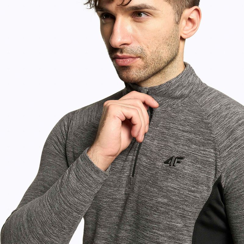 Кофта лижна чоловіча 4F BIMP011 middle grey melange 4