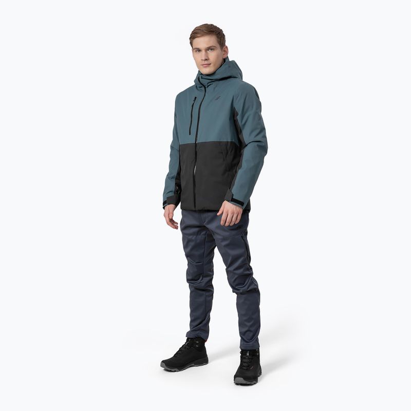 Куртка дощовик чоловіча 4F KUM060 teal 2
