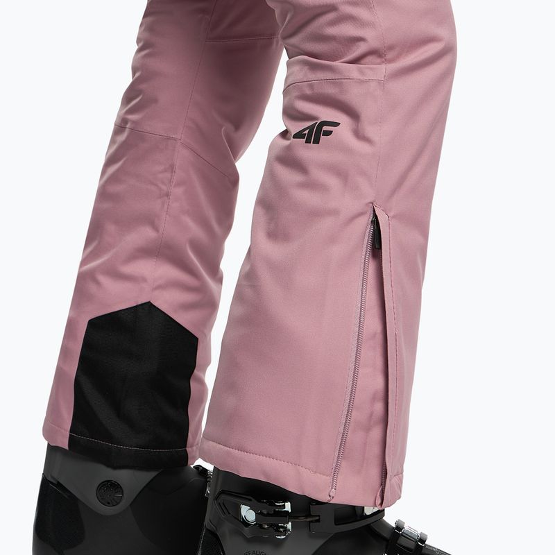 Штани лижні жіночі 4F SPDN002 dark pink 4
