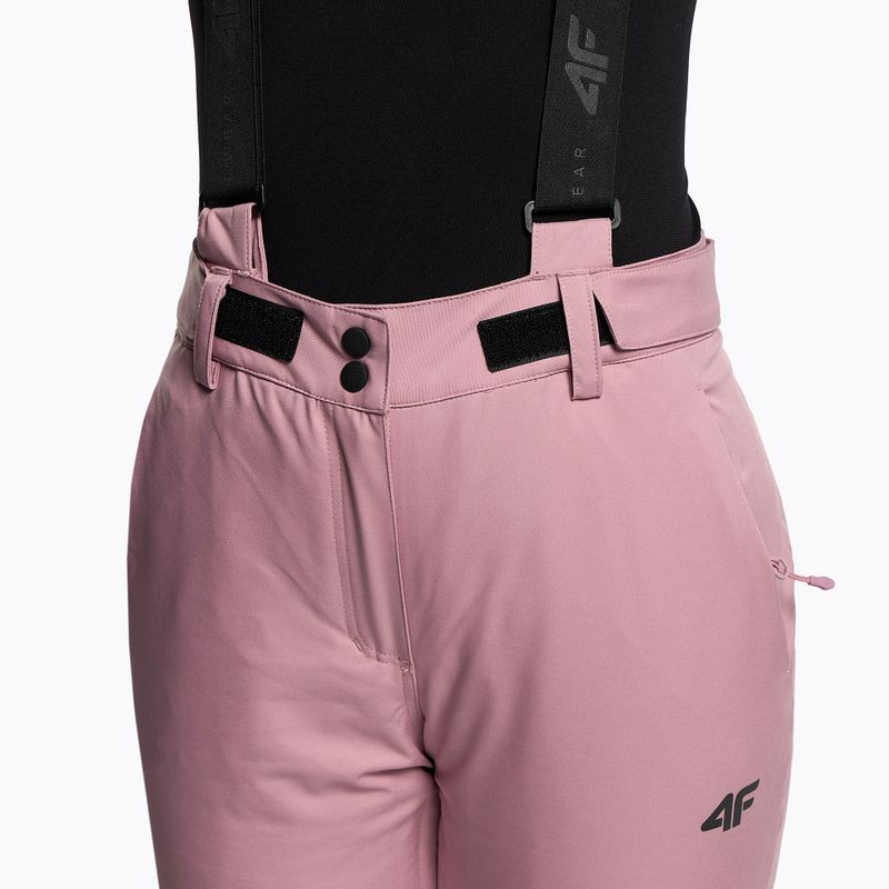 Штани лижні жіночі 4F SPDN002 dark pink 5