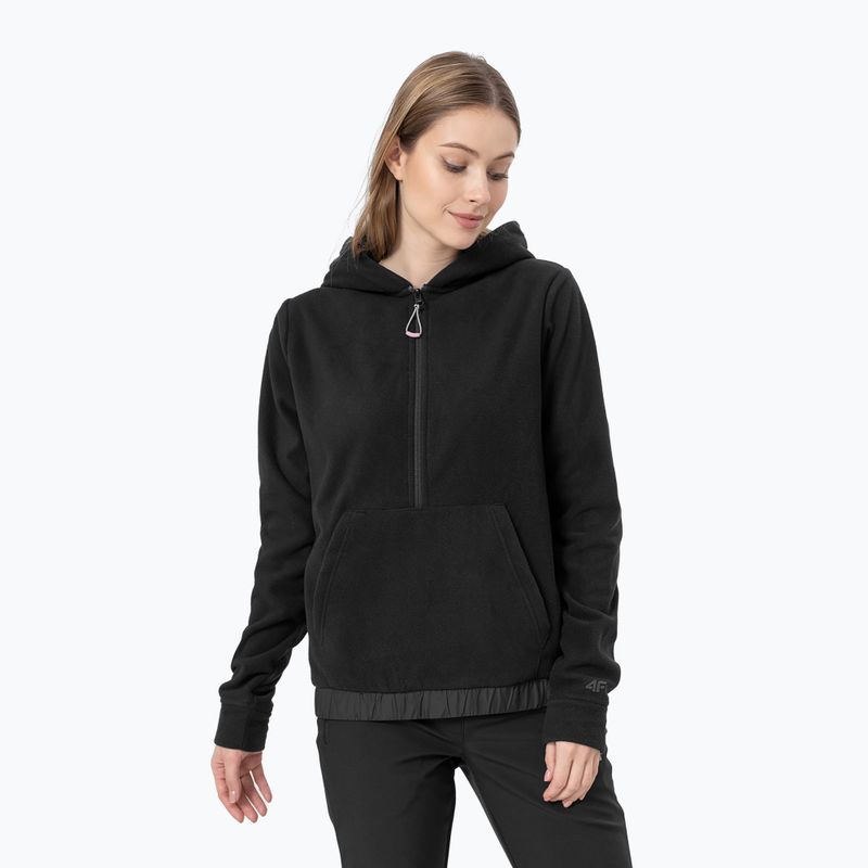 Кофта трекінгова жіноча 4F PLD013 deep black