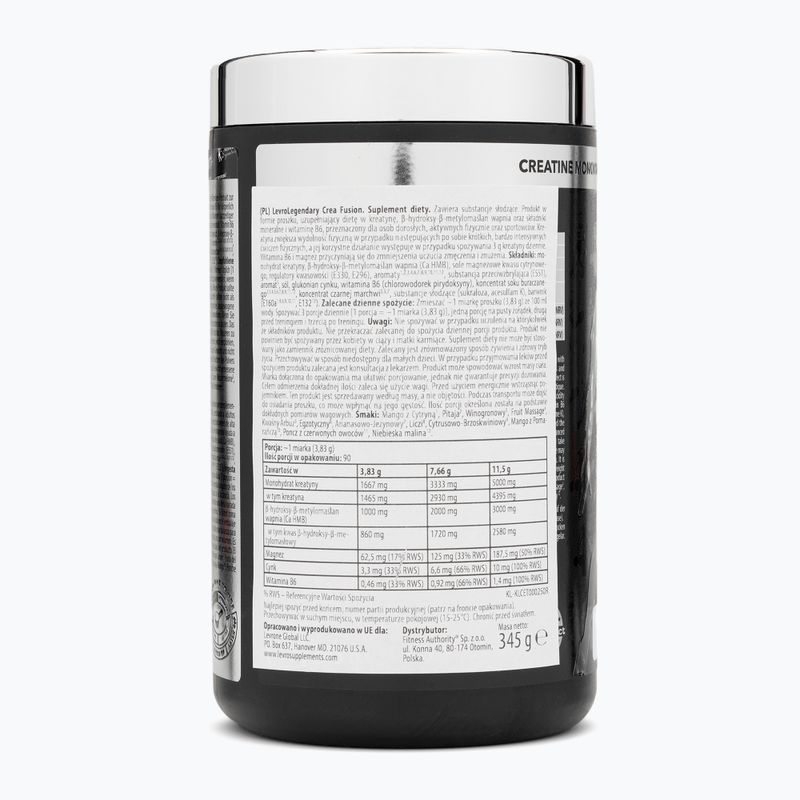 Креатин  Fitness Authority Levrone Levrole Crea 345 г dragon fruit 2