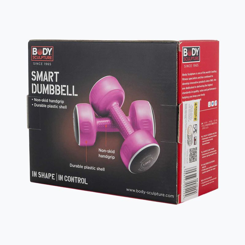 Гантелі вінилові Body Sculpture Smart Bw 108 3 kg pink 5