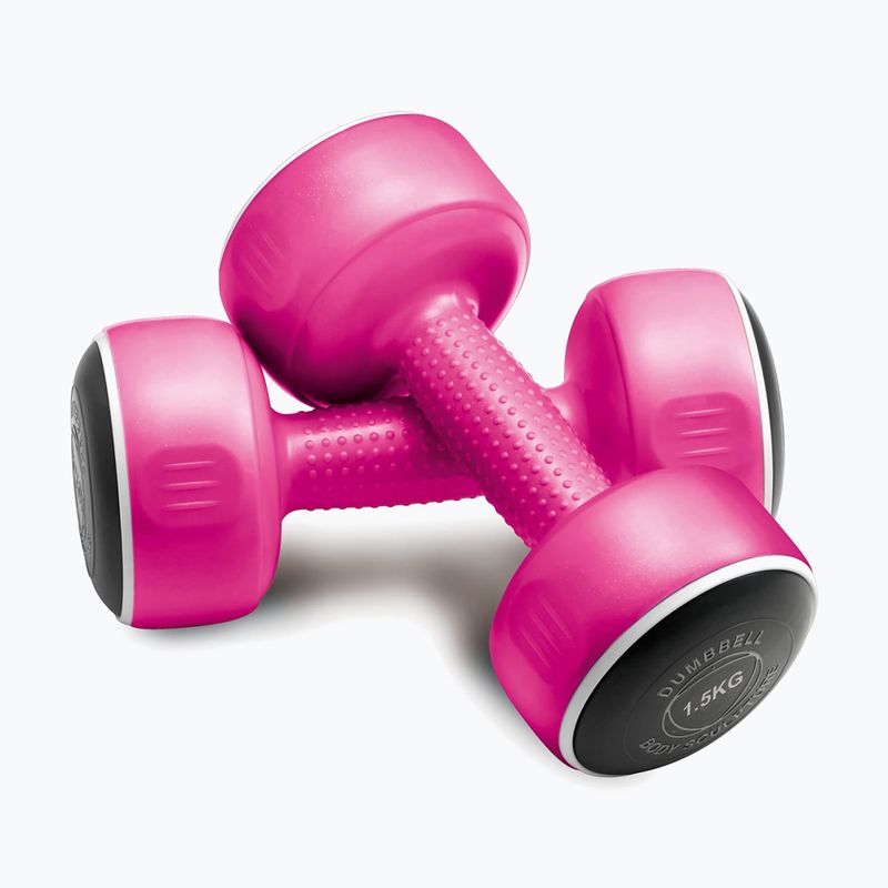 Набір гантелей зі стійкою Body Sculpture Smart Bw 108T 19 kg pink/yellow/black 2