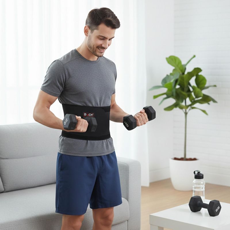 Пояс для схуднення Body Sculpture Sb 876C чорний 7