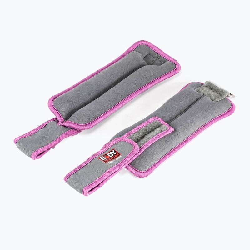 Обтяжувачі для зап'ясть Body Sculpture Bb 2700Uepk 2 x 0,5 kg grey/pink 3