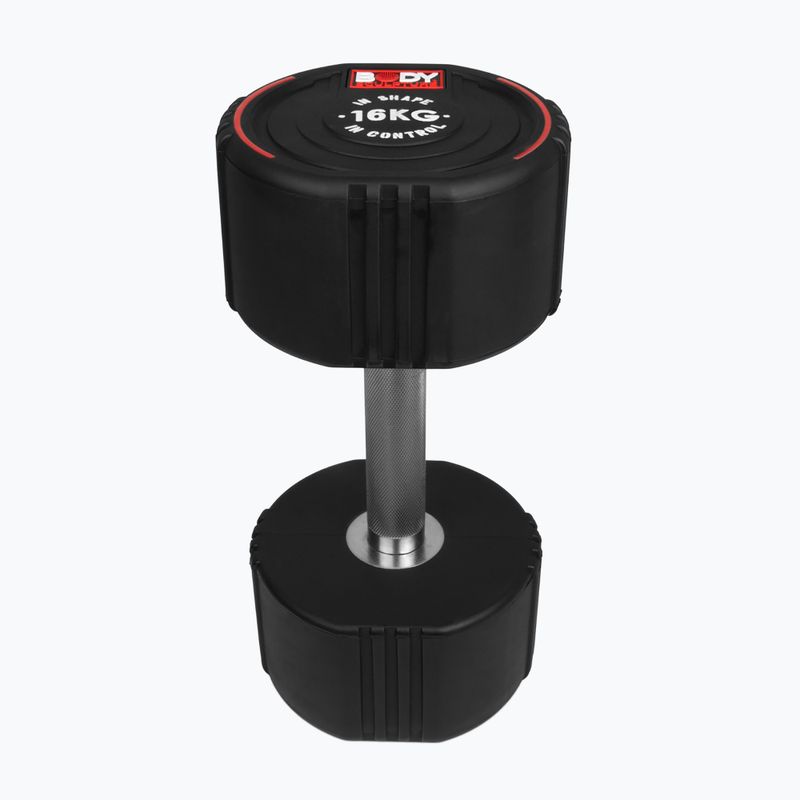 Гантеля гумова Body Sculpture TPU BW 133 16 kg black 2