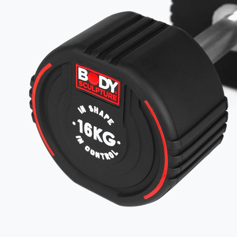 Гантеля гумова Body Sculpture TPU BW 133 16 kg black 5