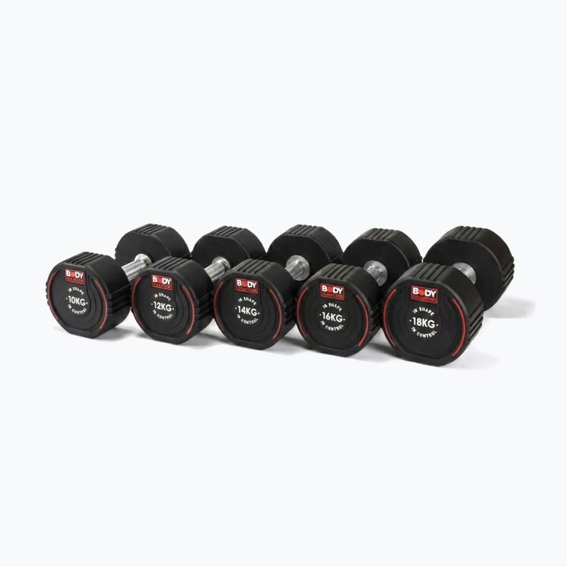 Гантеля гумова Body Sculpture TPU BW 133 16 kg black 8