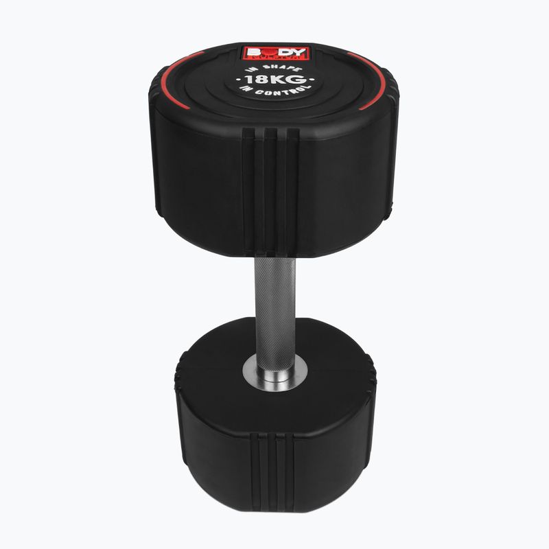 Гантеля гумова Body Sculpture TPU BW 133 18 kg black 2