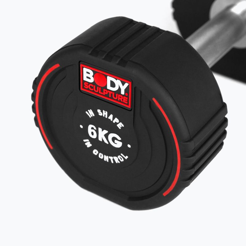 Гантеля гумова Body Sculpture TPU BW 133 6 kg black 5