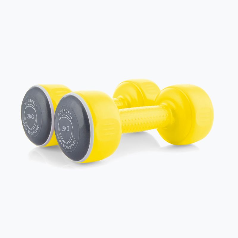 Гантелі вінилові Body Sculpture Smart Bw 108D yellow 2