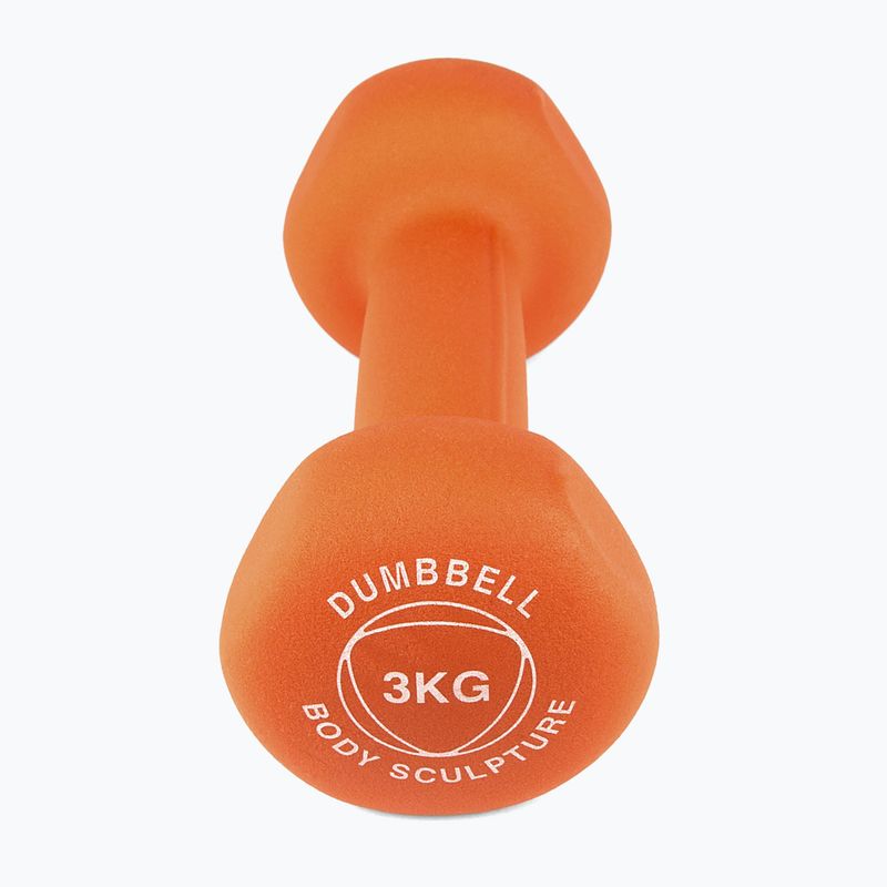 Гантеля гумова Body Sculpture BW 513 z PVC 3 kg orange 3