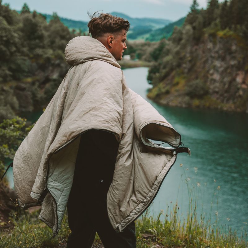 Пончо OFFLANDER утеплене Водонепроникне сіре 9