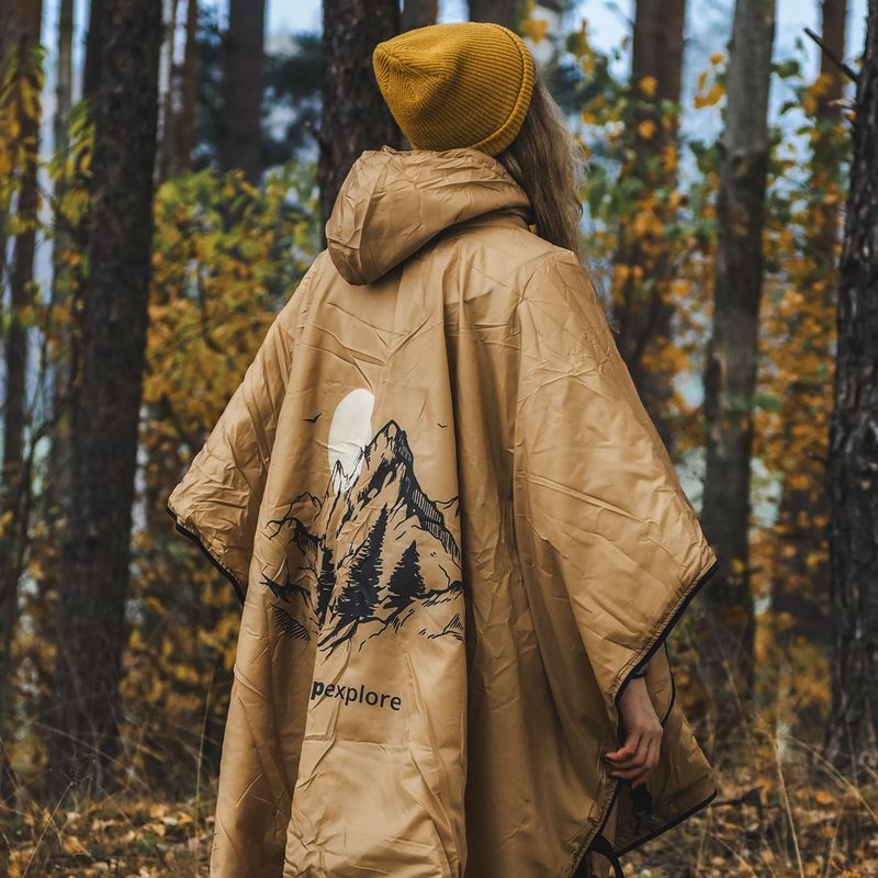 Пончо OFFLANDER OFF_CACC легке з підігрівом жовте 5